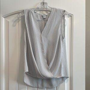 Carolina Belle Black and White Patterned Blouse